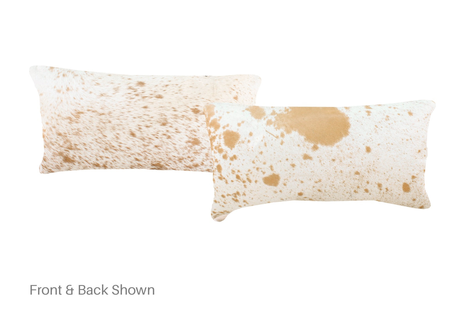 Salt and Pepper Brown Cowhide Pillow #A51428