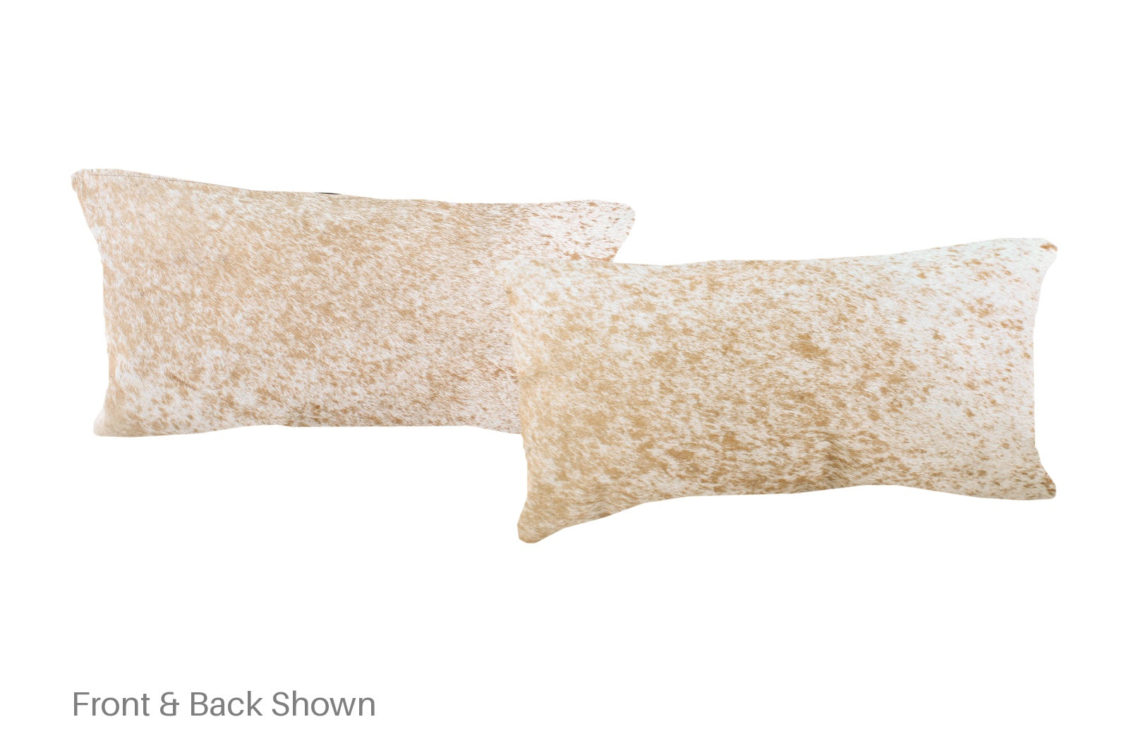 Salt and Pepper Brown Cowhide Pillow #A51431