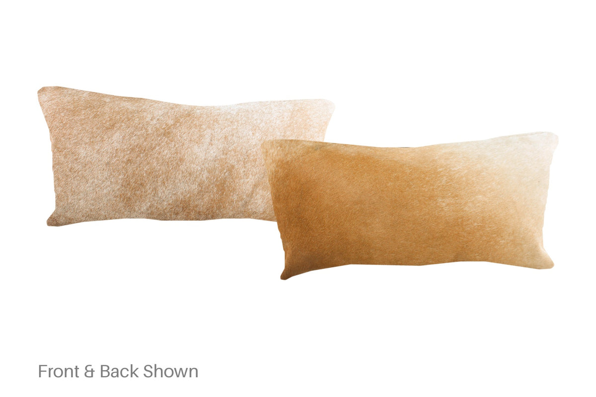 Beige Cowhide Pillow #A51432