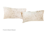 Salt and Pepper Brown Cowhide Pillow 12x22 #A51435 by Hudson Hides