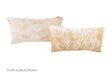 Beige and White Cowhide Pillow 12x22 #A51438 by Hudson Hides