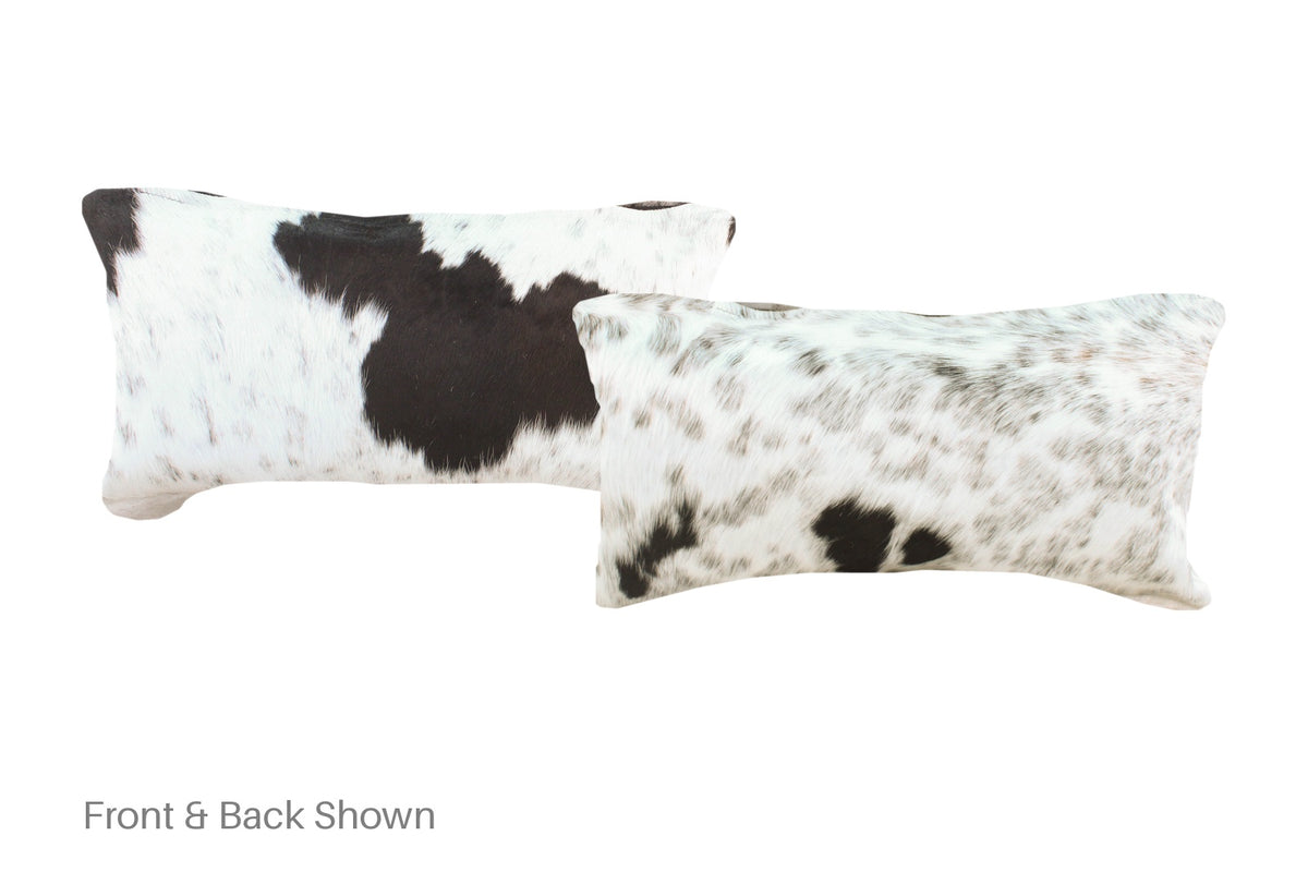 Black and White Cowhide Pillow #A51439