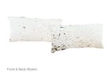 Salt and Pepper Black Cowhide Pillow 12x22 #A51440 by Hudson Hides