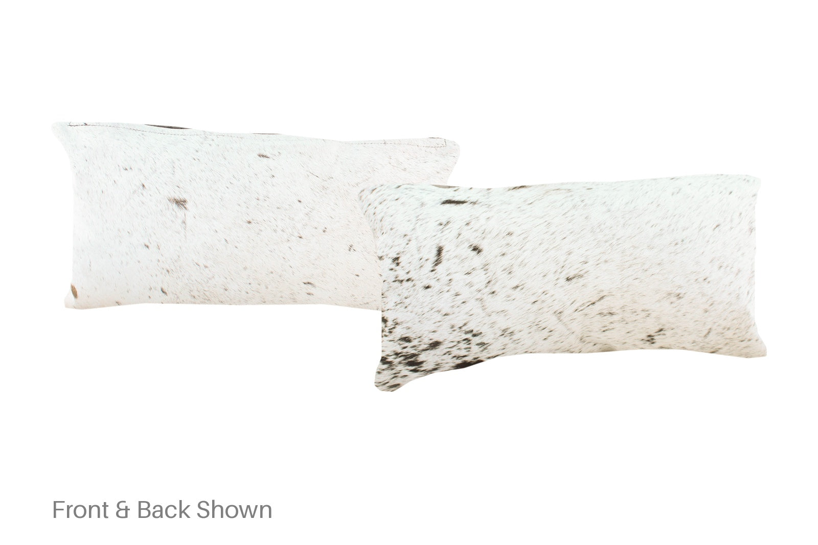 Salt and Pepper Black Cowhide Pillow #A51440