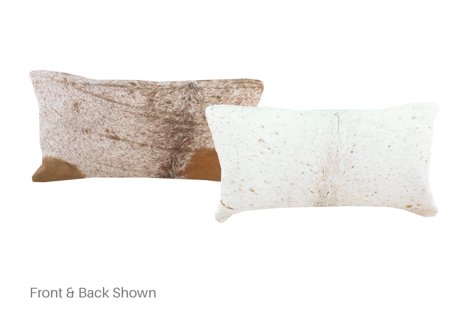 Salt and Pepper Brown Cowhide Pillow #A51442