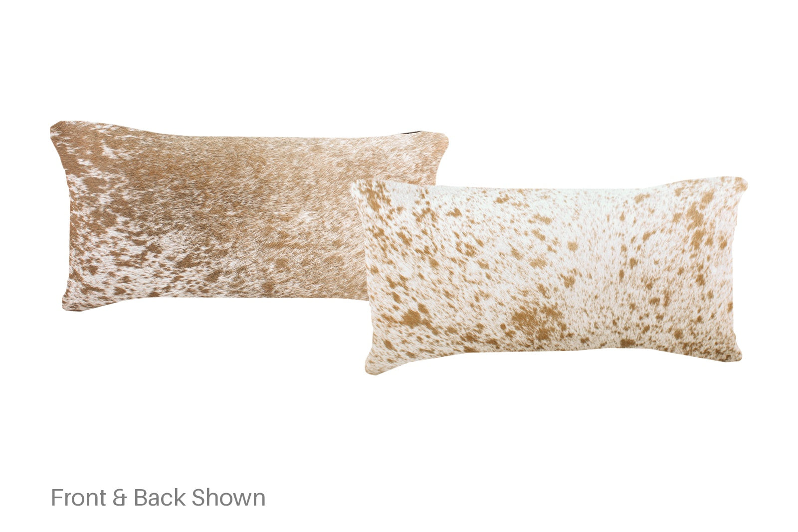 Salt and Pepper Brown Cowhide Pillow #A51446