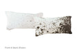 Salt and Pepper Black Cowhide Pillow 12x22 #A51448 by Hudson Hides