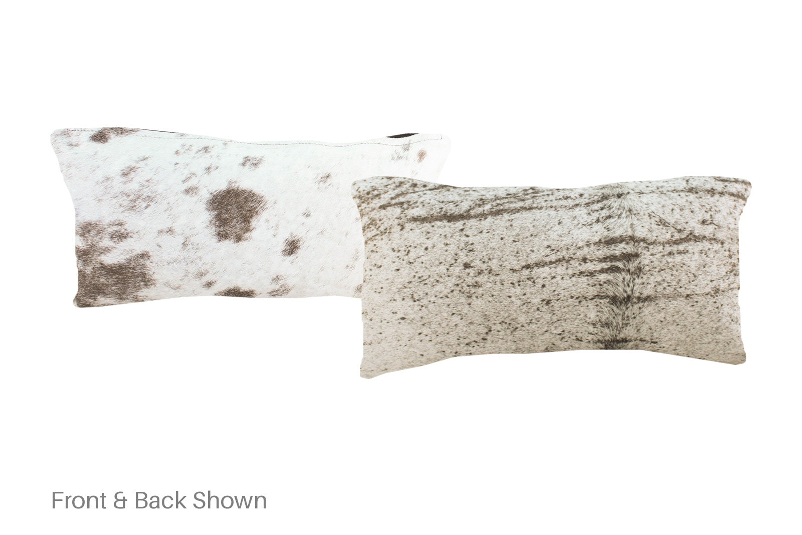 Salt and Pepper Brown Cowhide Pillow #A51450