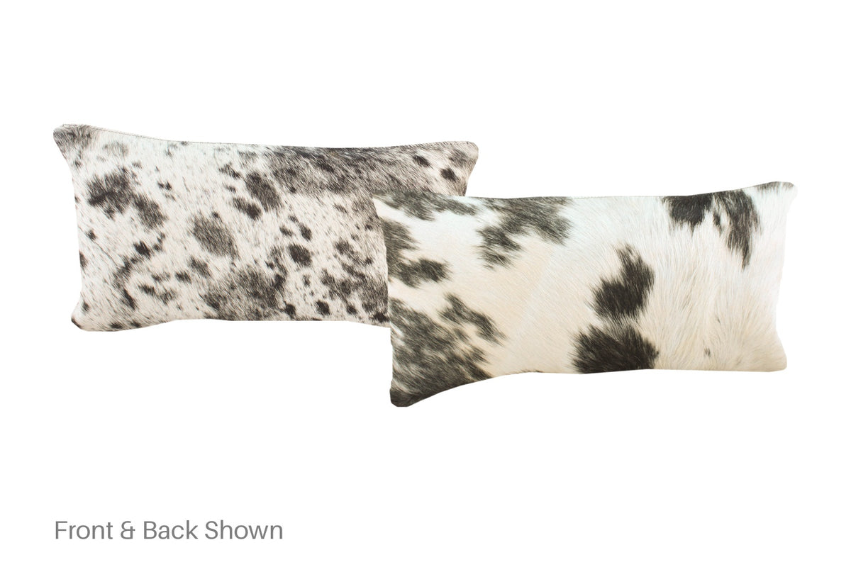 Black and White Cowhide Pillow #A51451