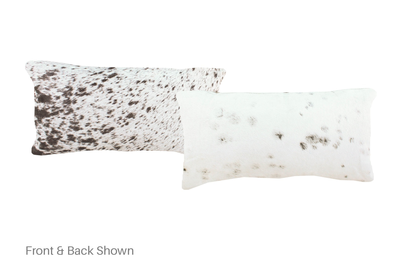 Salt and Pepper Black Cowhide Pillow #A51453