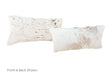 Salt and Pepper Brown Cowhide Pillow 12x22 #A51460 by Hudson Hides