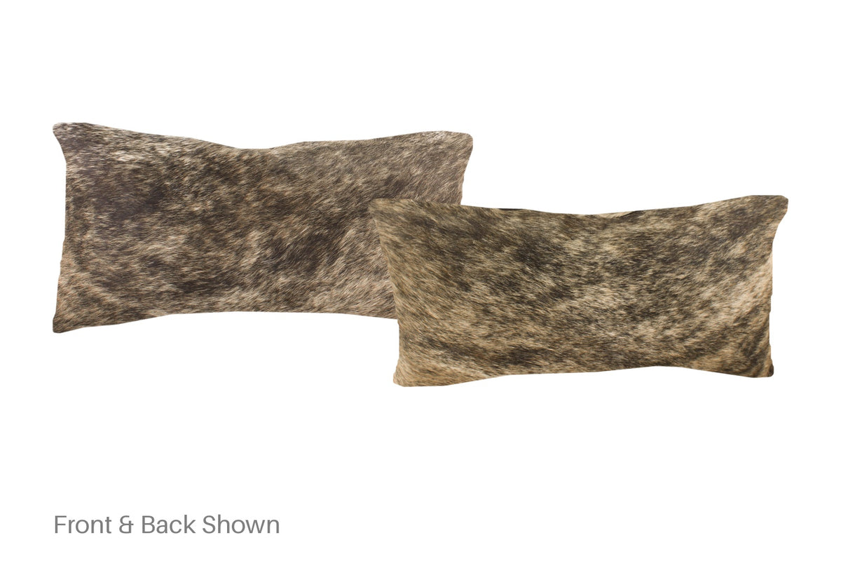 Dark Brindle Cowhide Pillow #A51462