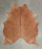 Solid Brown Large Brazilian Cowhide Rug 6'3