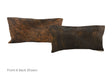 Dark Brindle Cowhide Pillow 12x22 #A51479 by Hudson Hides