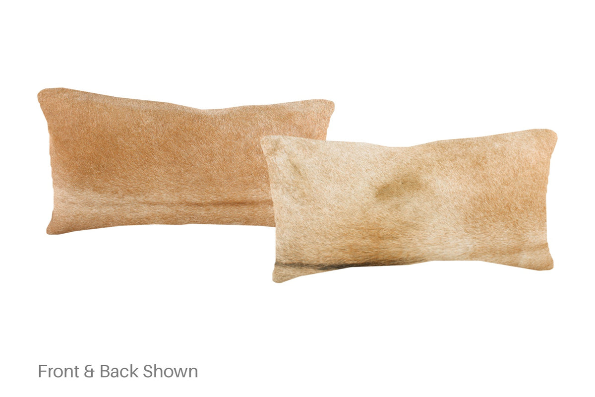 Beige Cowhide Pillow #A51480
