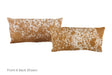 Salt and Pepper Brown Cowhide Pillow 12x22 #A51485 by Hudson Hides