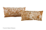 Salt and Pepper Brown Cowhide Pillow 12x22 #A51485 by Hudson Hides