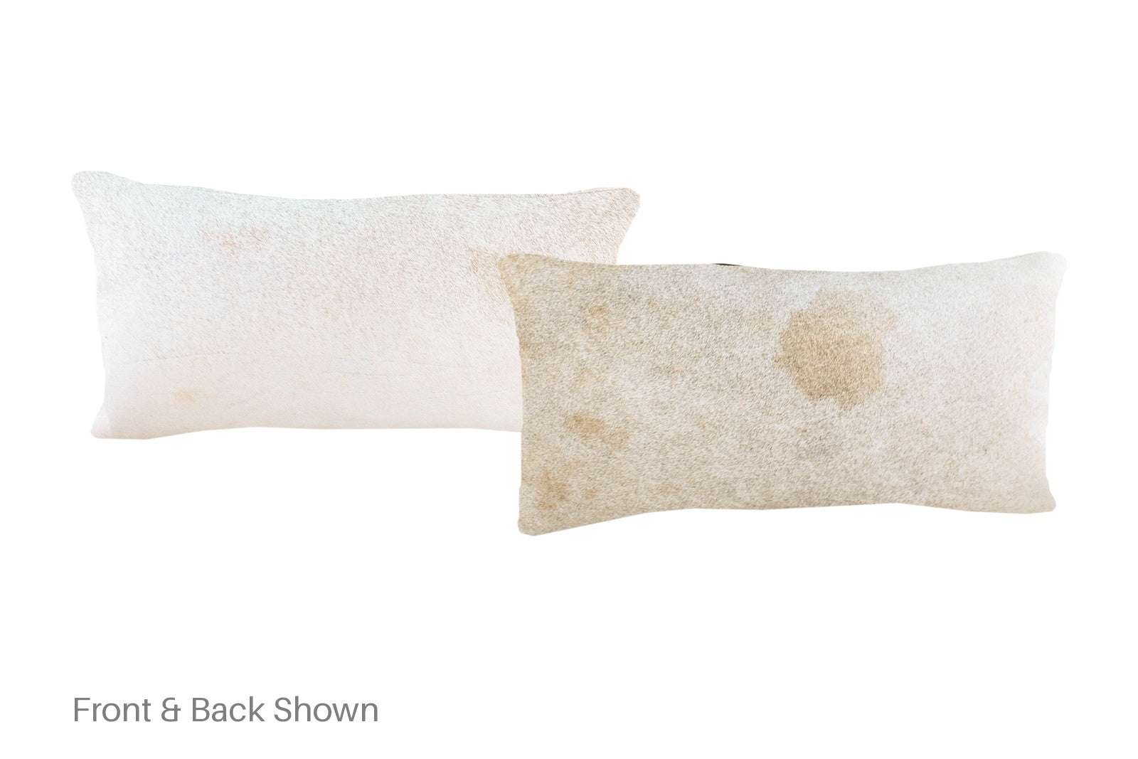 Grey with Beige Cowhide Pillow #A51488