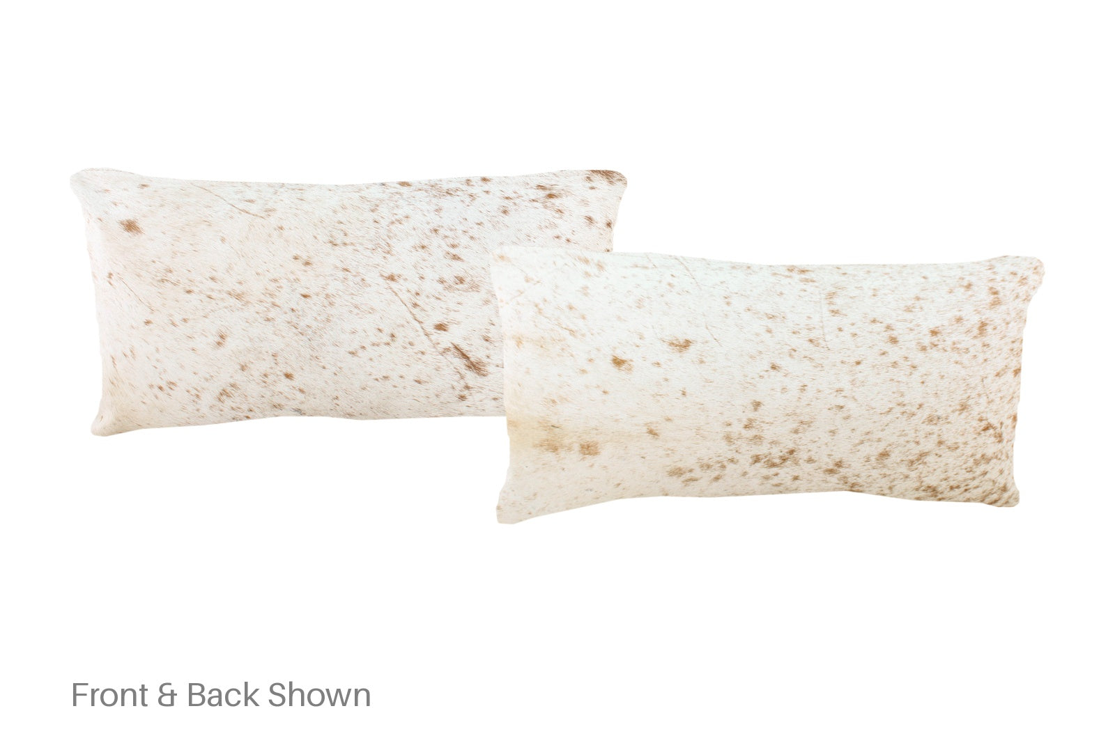 Salt and Pepper Brown Cowhide Pillow #A51489