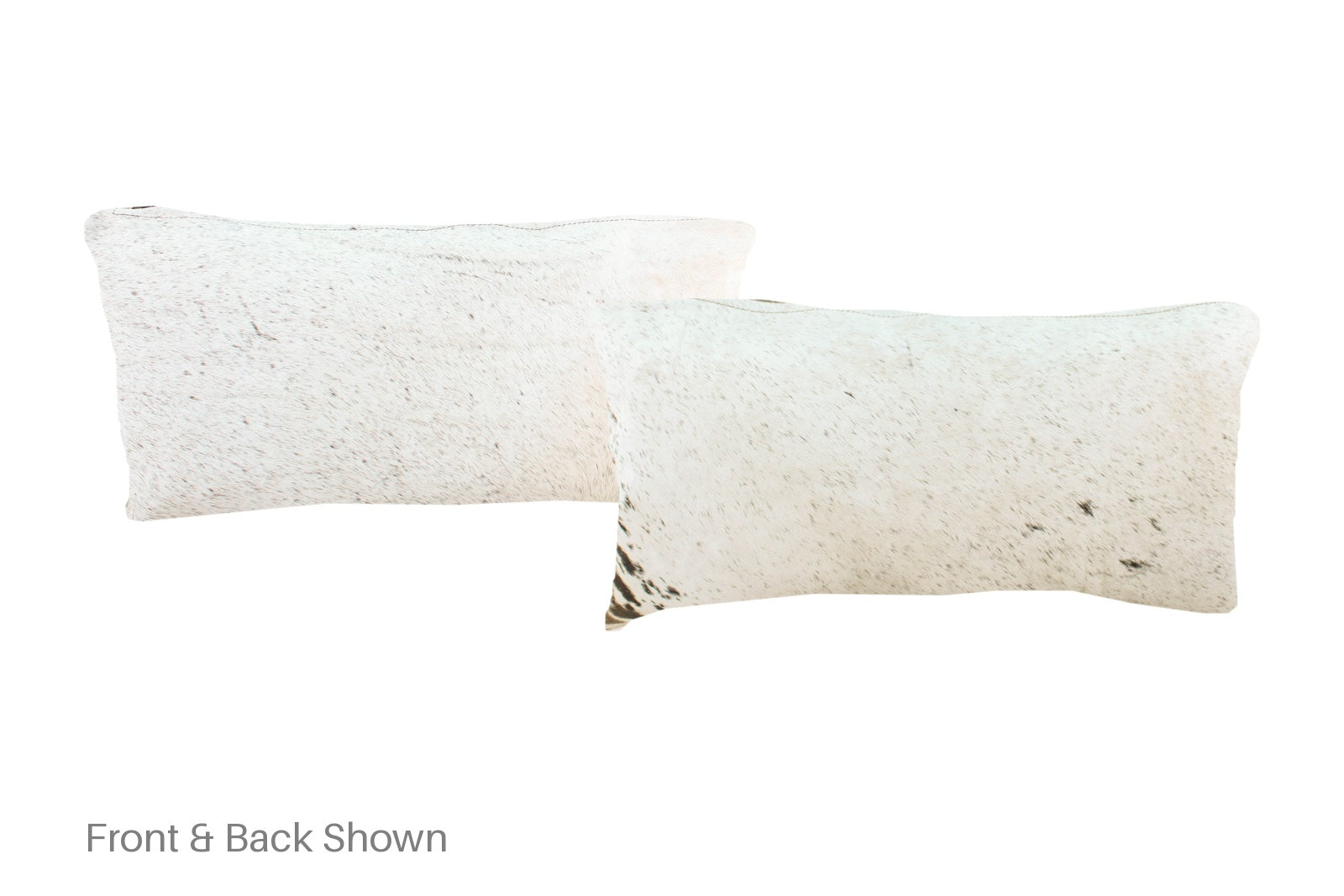 Salt and Pepper Black Cowhide Pillow #A51492