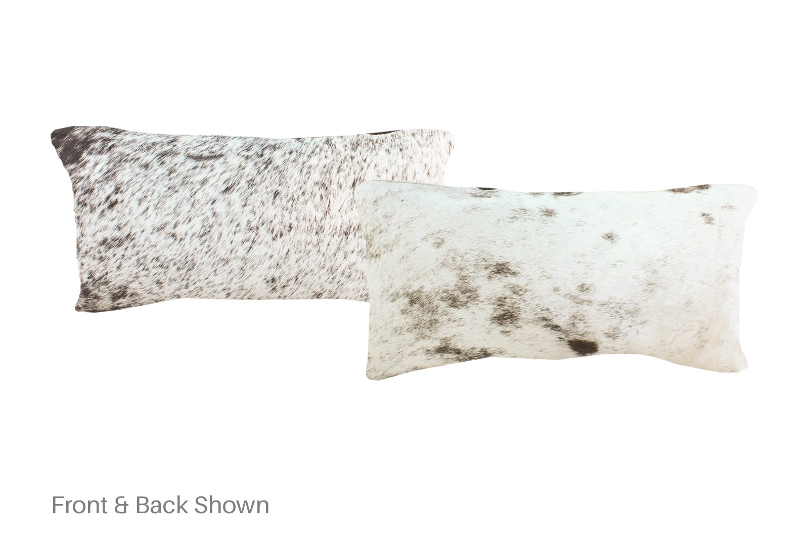 Salt and Pepper Black Cowhide Pillow #A51493