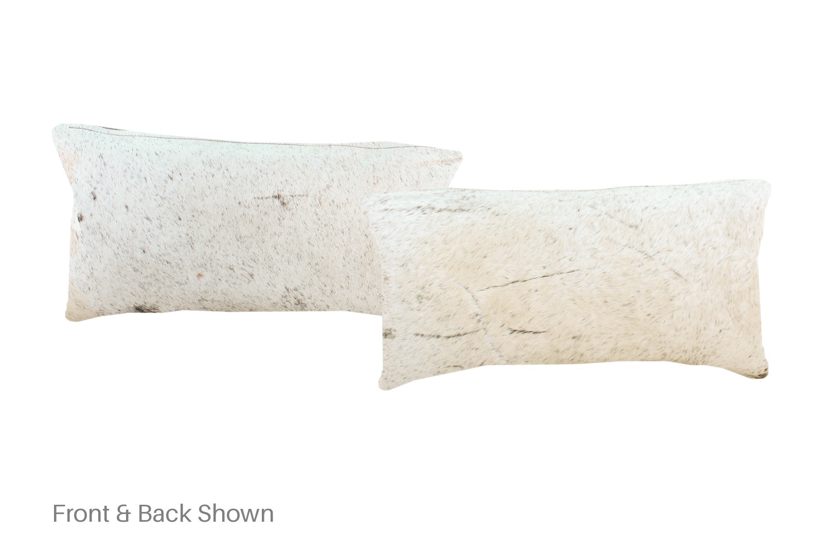 Salt and Pepper Black Cowhide Pillow #A51494