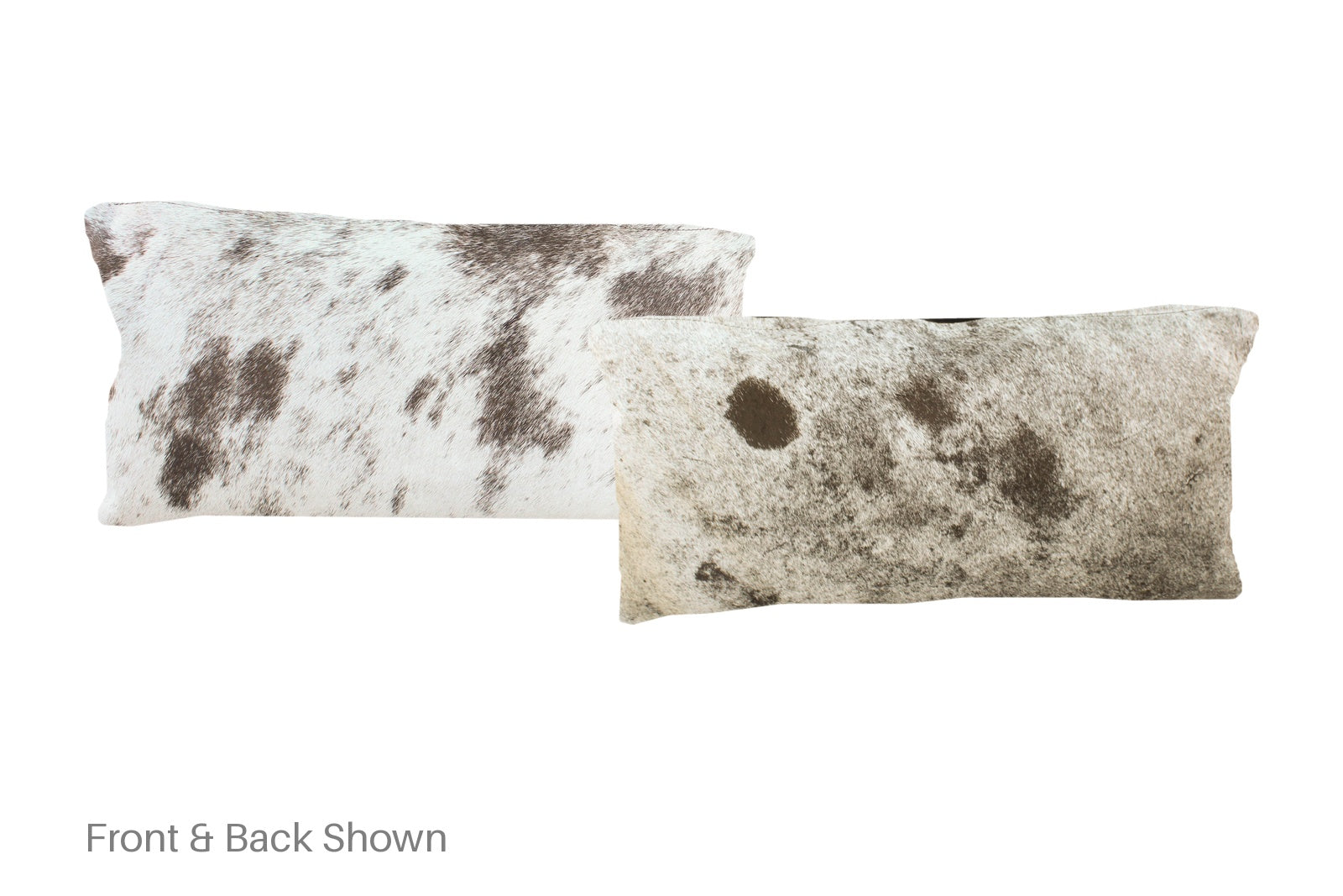 Salt and Pepper Black Cowhide Pillow #A51495