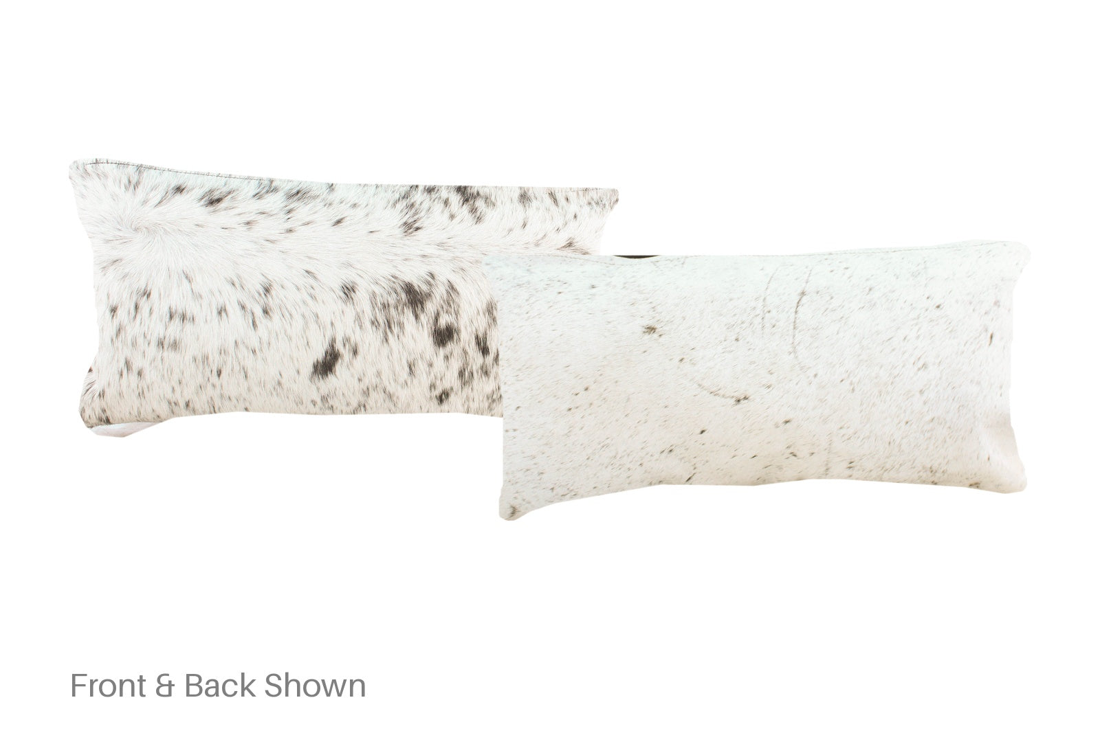 Salt and Pepper Black Cowhide Pillow #A51497