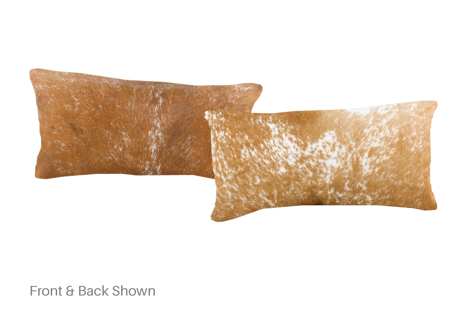 Salt and Pepper Brown Cowhide Pillow #A51499