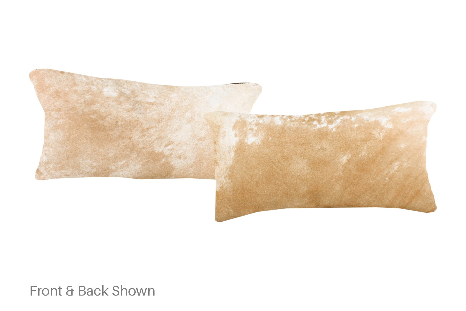Beige and White Cowhide Pillow #A51502