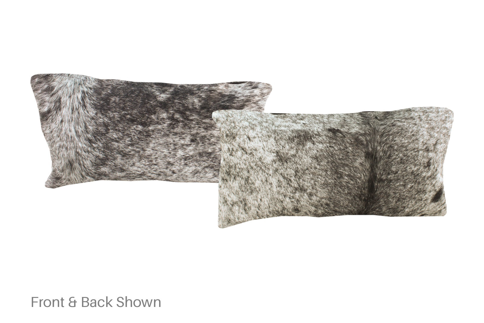 Salt and Pepper Black Cowhide Pillow #A51503