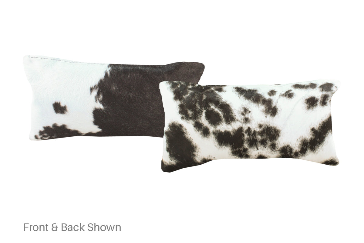 Black and White Cowhide Pillow #A51505