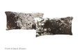 Black and White Cowhide Pillow 12x22 #A51506 by Hudson Hides