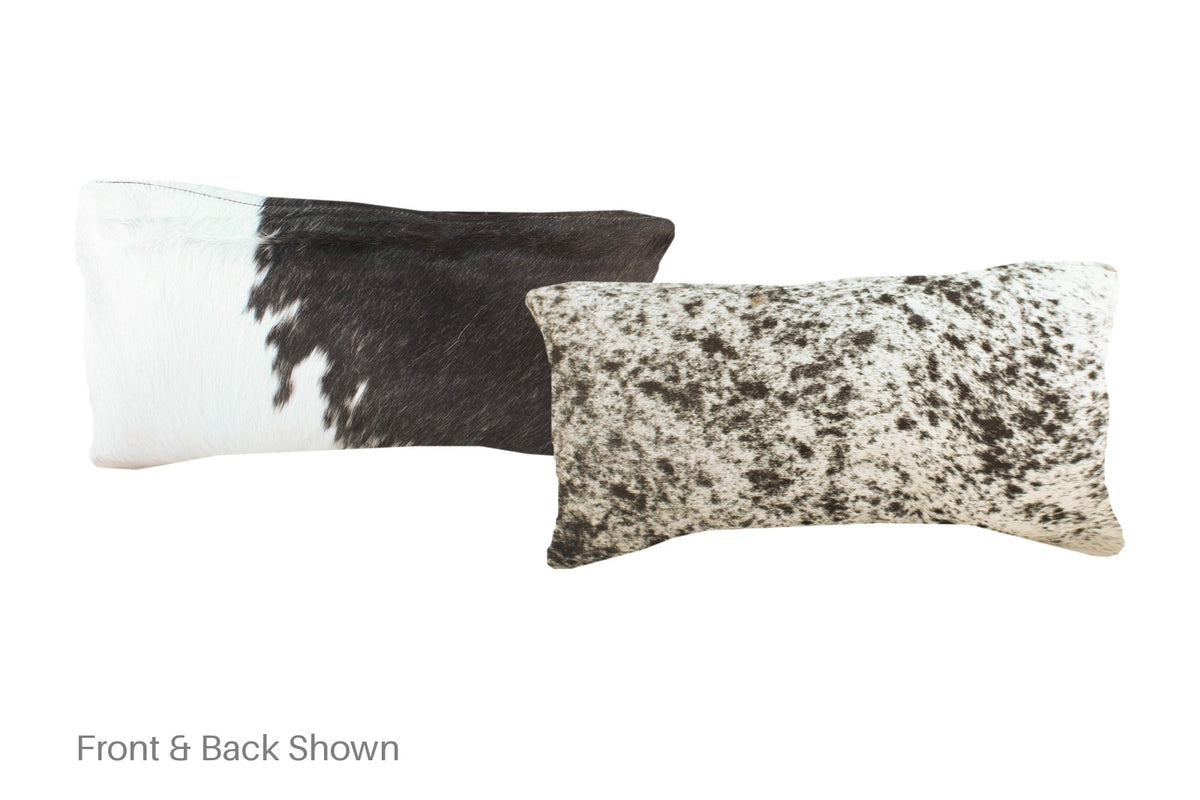 Black and White Cowhide Pillow #A51513
