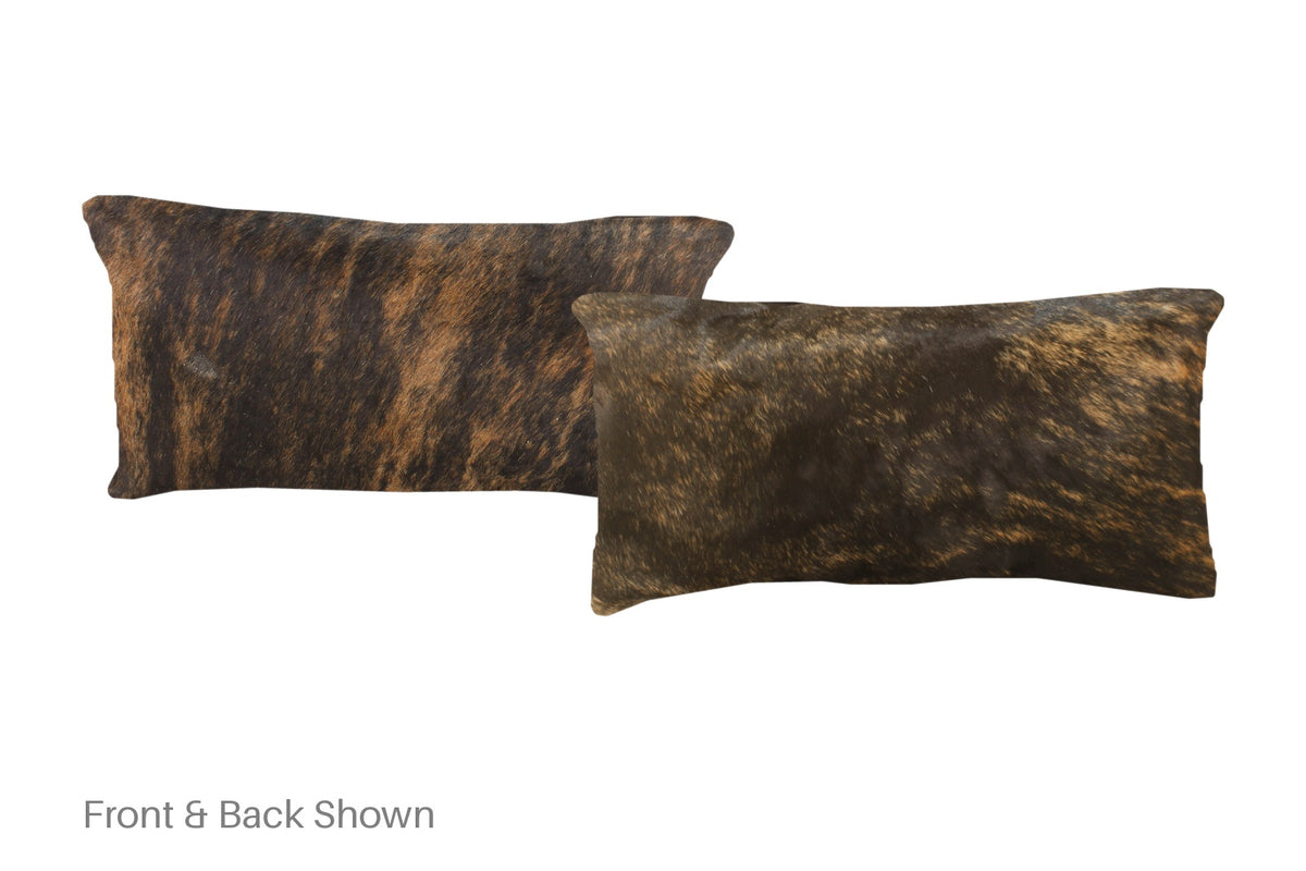 Dark Brindle Cowhide Pillow #A51514