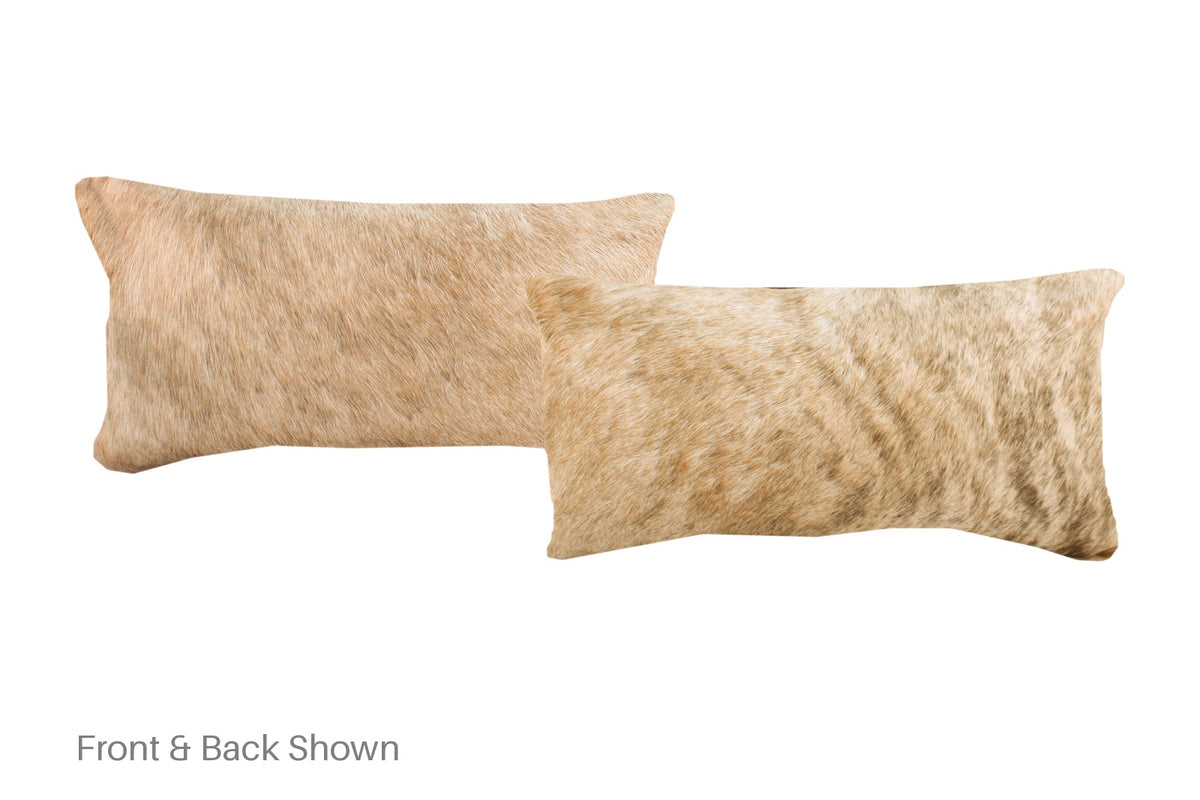 Light Brindle Cowhide Pillow #A51522