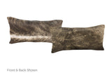 Dark Brindle Cowhide Pillow 12x22 #A51525 by Hudson Hides