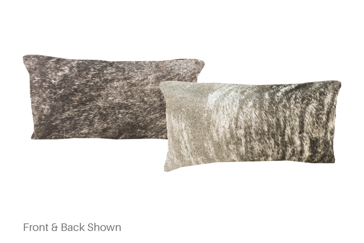 Grey Cowhide Pillow #A51526