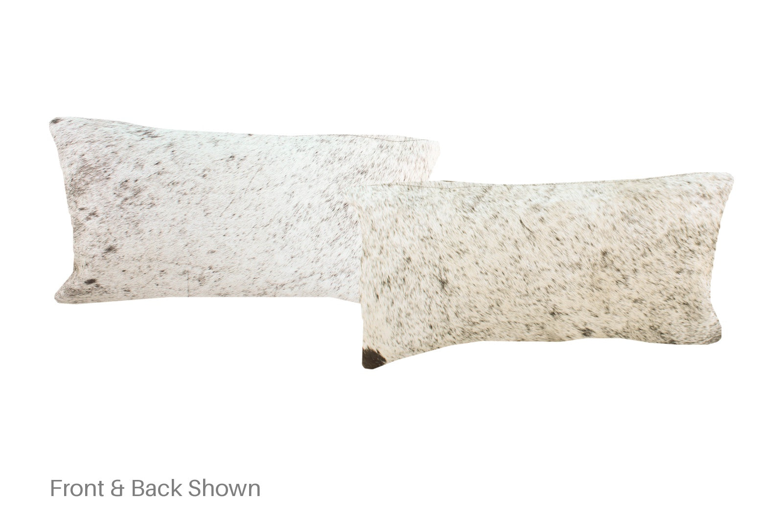 Salt and Pepper Black Cowhide Pillow #A51539