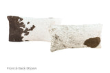 Salt and Pepper Brown Cowhide Pillow 12x22 #A51543 by Hudson Hides