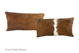 Tricolor Cowhide Pillow 12x22 #A51546 by Hudson Hides