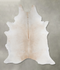 Grey with Beige XX-Large Brazilian Cowhide Rug 7'9