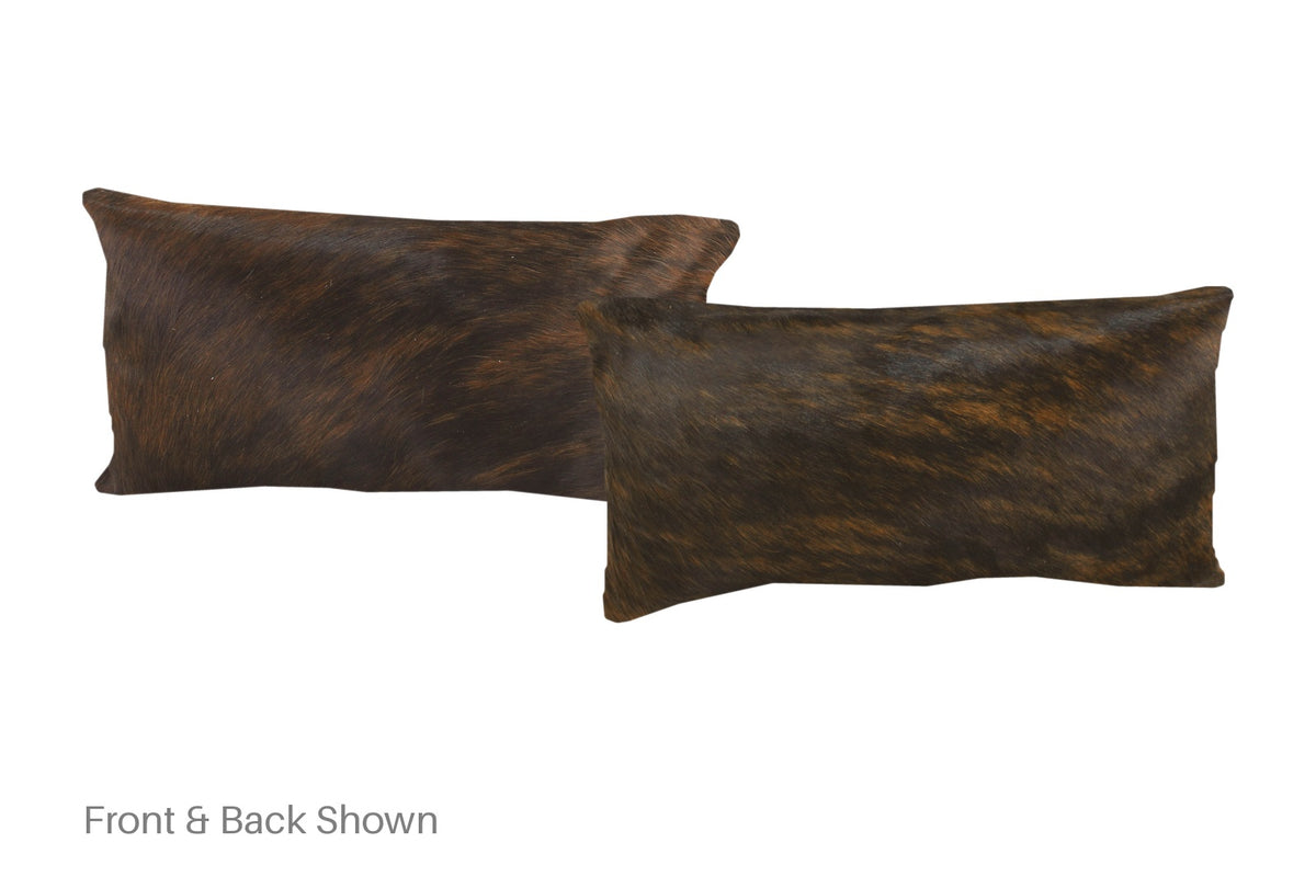 Dark Brindle Cowhide Pillow #A51551