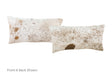 Salt and Pepper Brown Cowhide Pillow 12x22 #A51560 by Hudson Hides