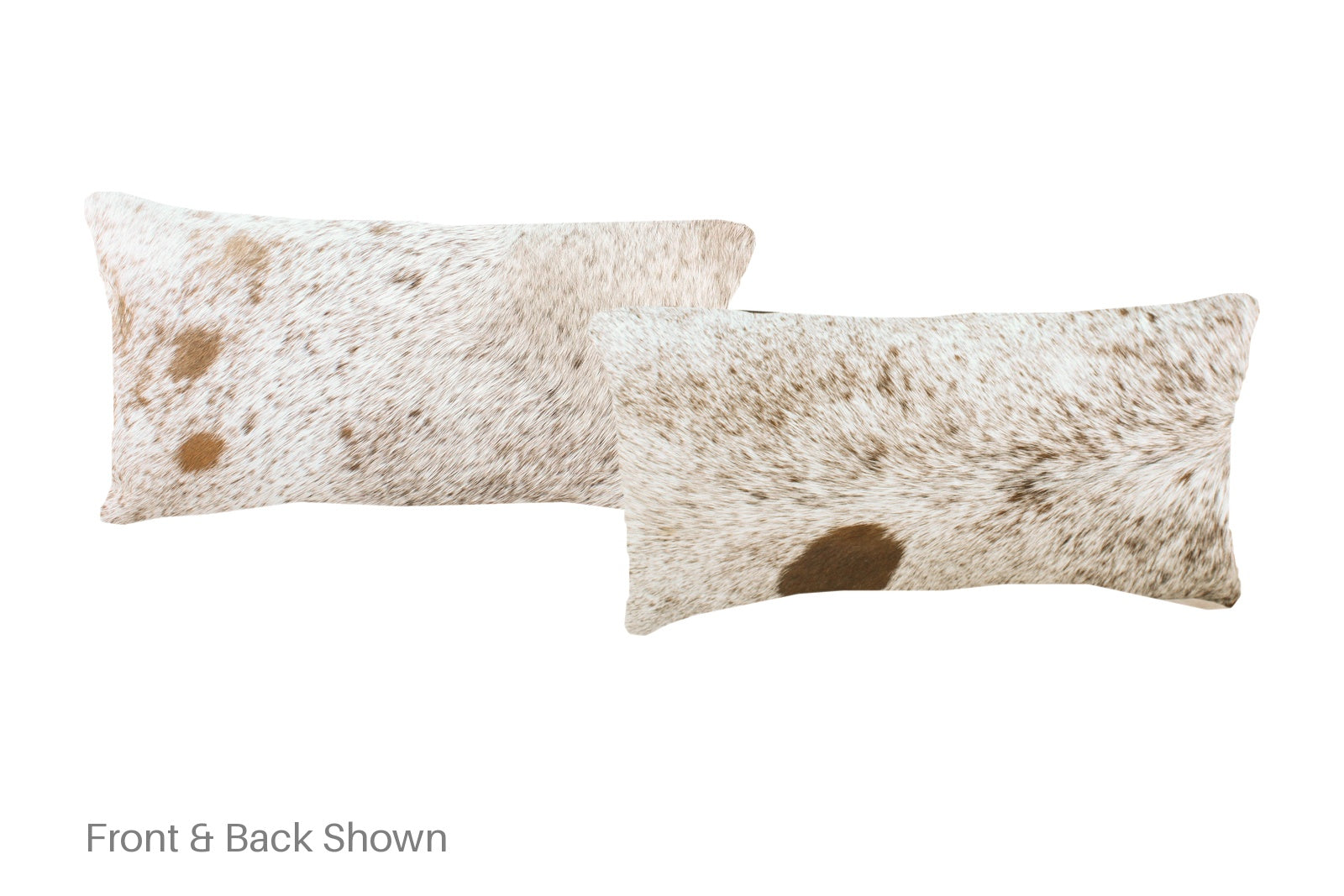 Salt and Pepper Brown Cowhide Pillow #A51560