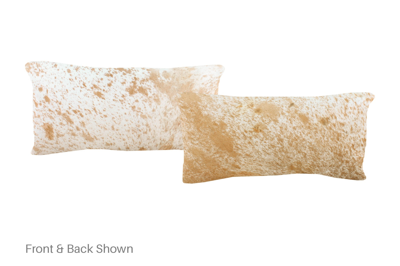 Salt and Pepper Brown Cowhide Pillow #A51564