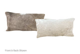 Grey Cowhide Pillow 12x22 #A51569 by Hudson Hides