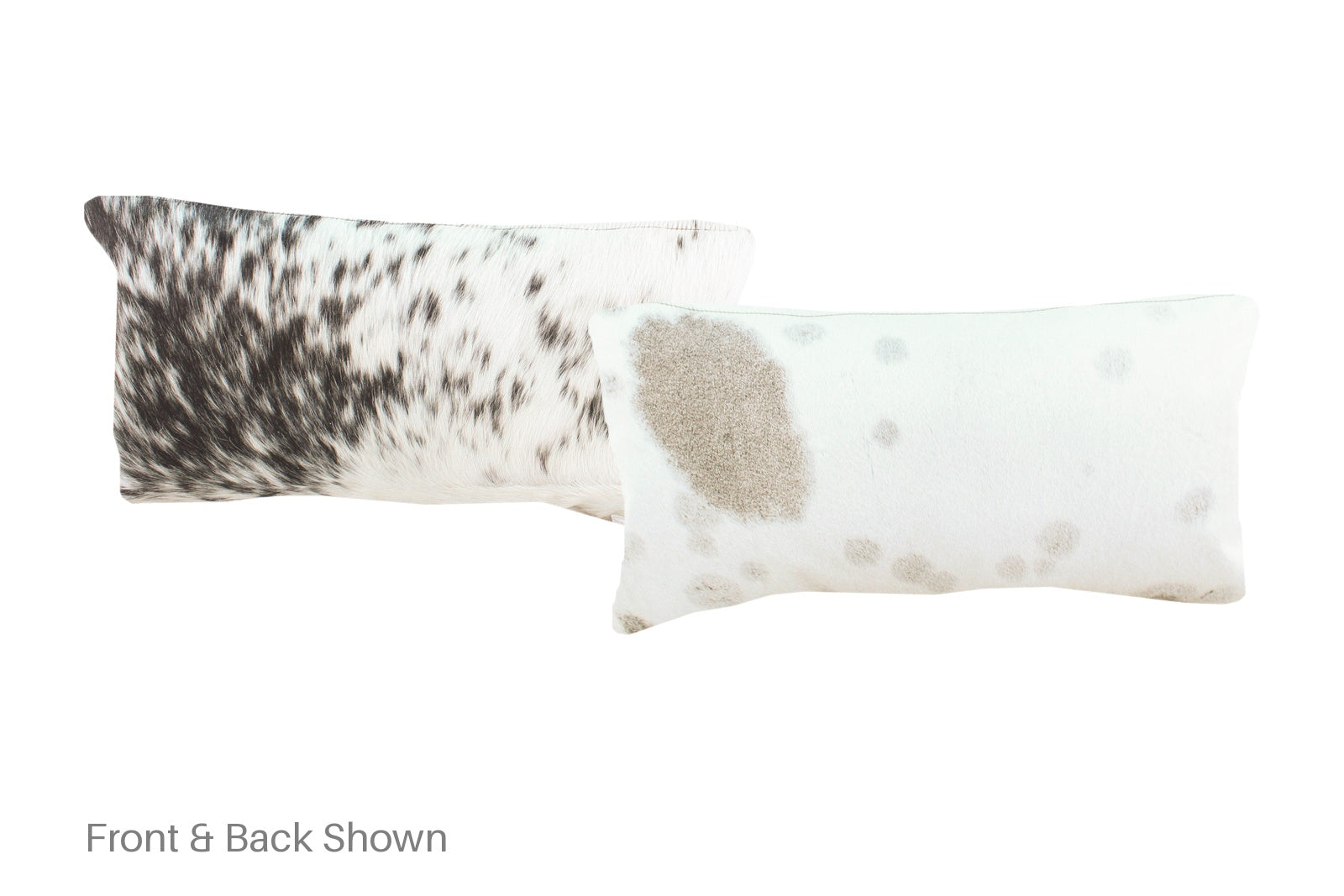 Salt and Pepper Black Cowhide Pillow #A51574