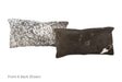 Salt and Pepper Black Cowhide Pillow 12x22 #A51575 by Hudson Hides