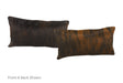 Dark Brindle Cowhide Pillow 12x22 #A51583 by Hudson Hides